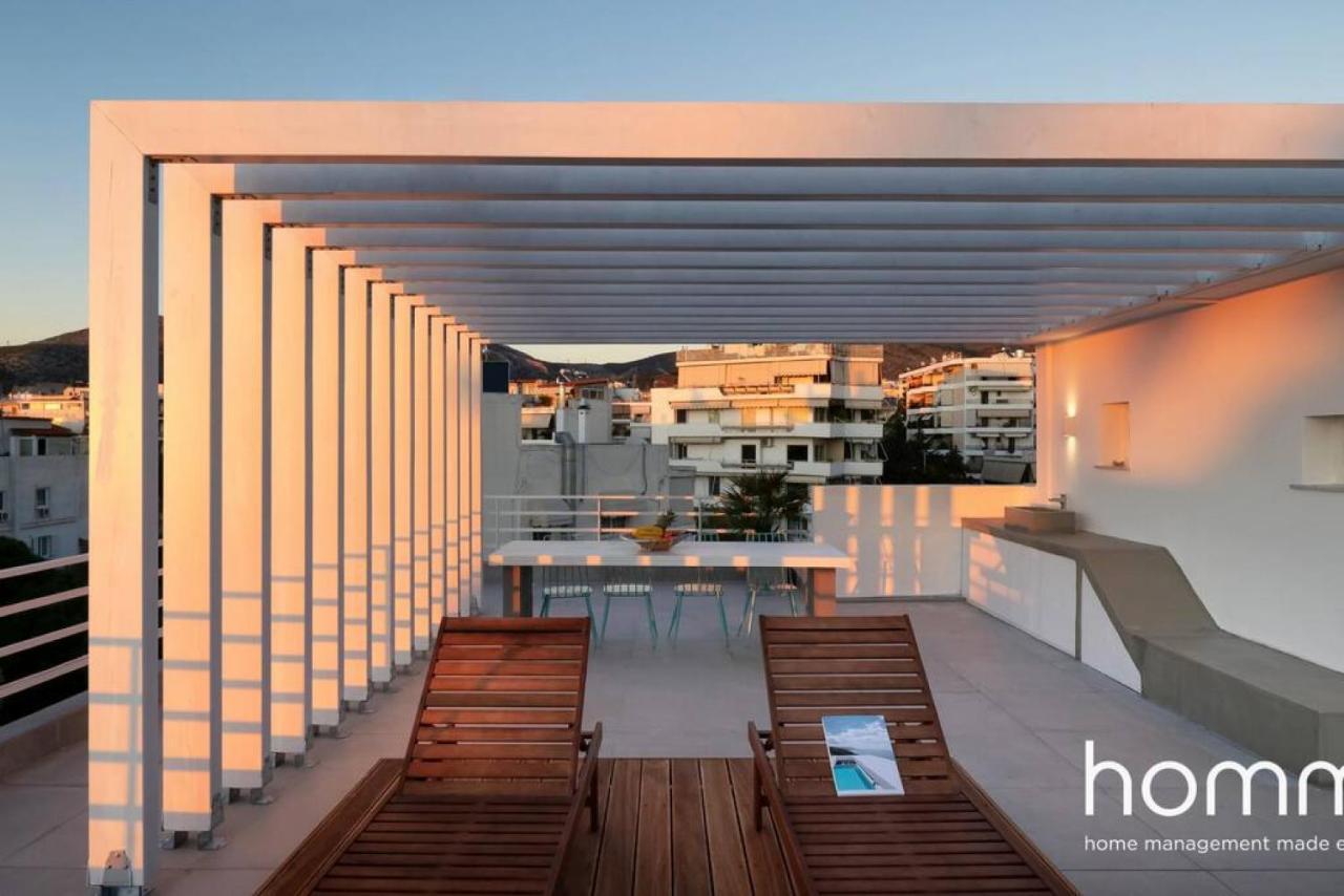 Ferienwohnung Brand New Homm Penthouse In Ano Glyfada, Dilou Athen Exterior foto