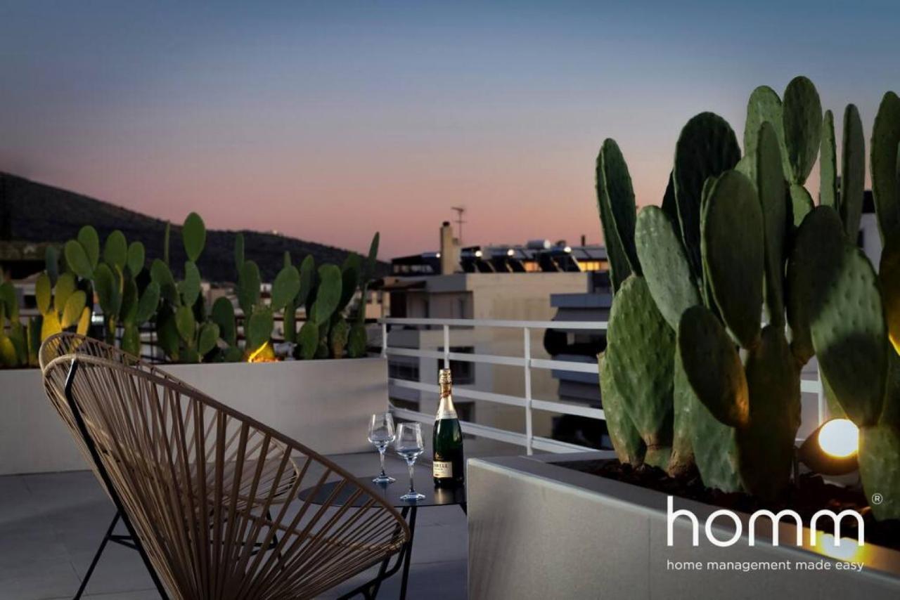 Ferienwohnung Brand New Homm Penthouse In Ano Glyfada, Dilou Athen Exterior foto