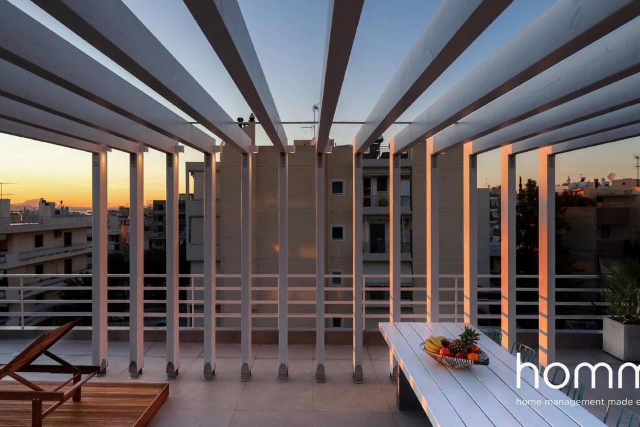 Ferienwohnung Brand New Homm Penthouse In Ano Glyfada, Dilou Athen Exterior foto