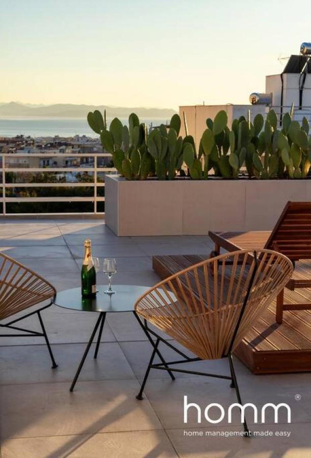 Ferienwohnung Brand New Homm Penthouse In Ano Glyfada, Dilou Athen Exterior foto
