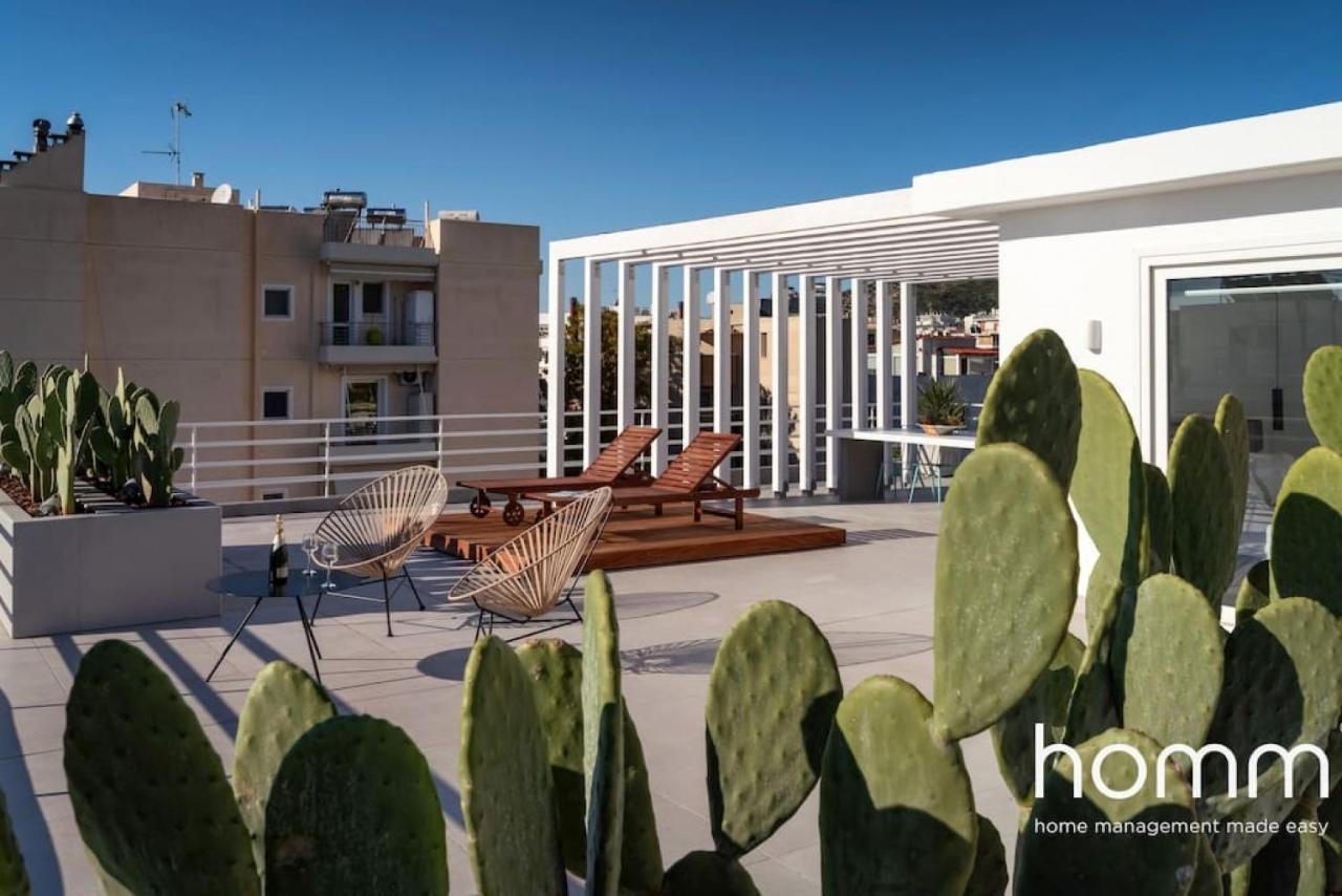 Ferienwohnung Brand New Homm Penthouse In Ano Glyfada, Dilou Athen Exterior foto